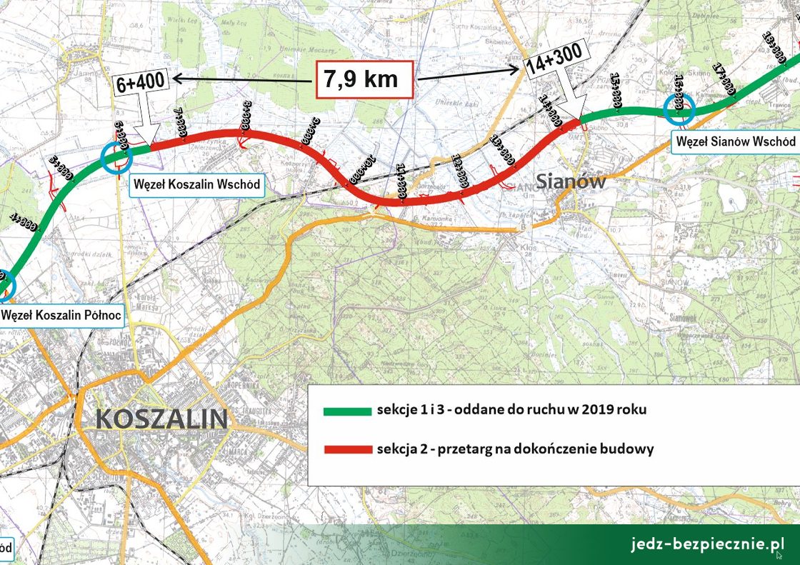 Polskie drogi - dokończenie prac na obwodnicy Koszalina i Sianowa